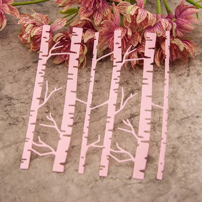 Березовый лес метка металлические Вырубные штампы вышивка своими руками