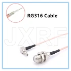Коннектор JXRF F К CRC9, Переходник F мама К CRC9 под прямым углом, ОТРЕЗОК кабеля RG316, 15 см, для USB-модема Huawei 3G4G