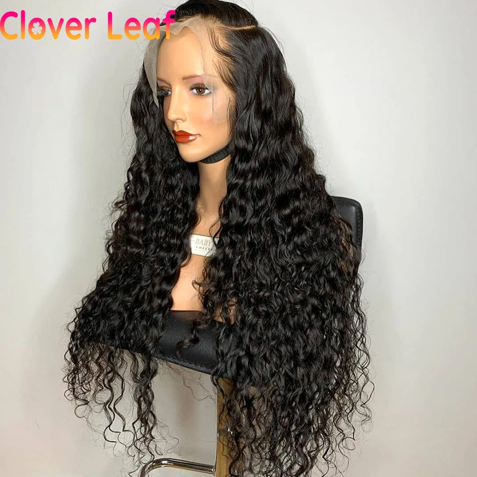 Парик Water Wave индийский парик на сетке спереди 13x4 из натуральных волос 150% Remy 4x4 с