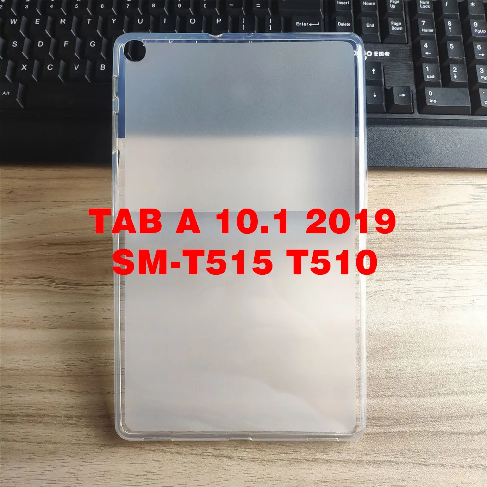 Чехол-книжка с подставкой для Samsung Galaxy Tab A 10,1 SM-T510 SM-T515 T510 T515 чехол для планшета защитный чехол+ стилус - Цвет: TPU-White