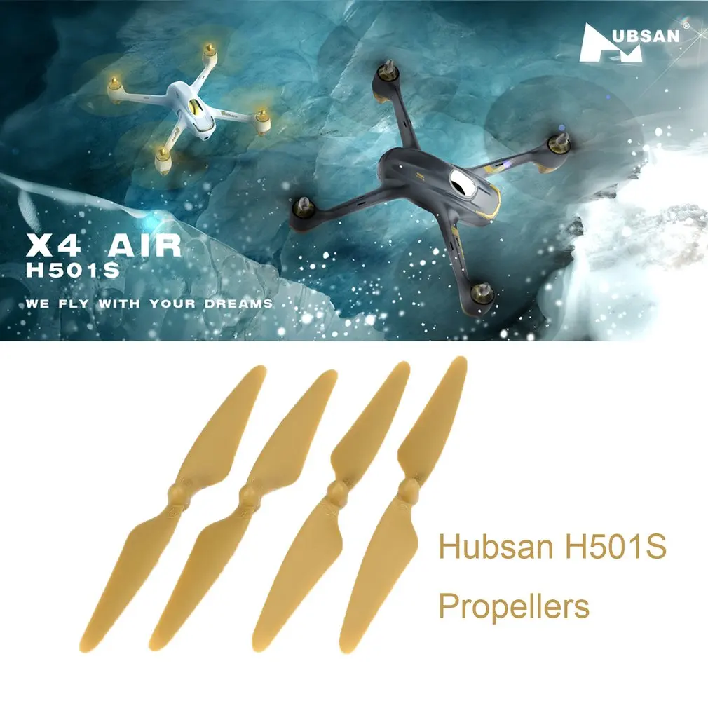 2 пары оригинальных лопастей пропеллера для Hubsan CW/CCW Запчасти H501S H501C H501A H501M 501