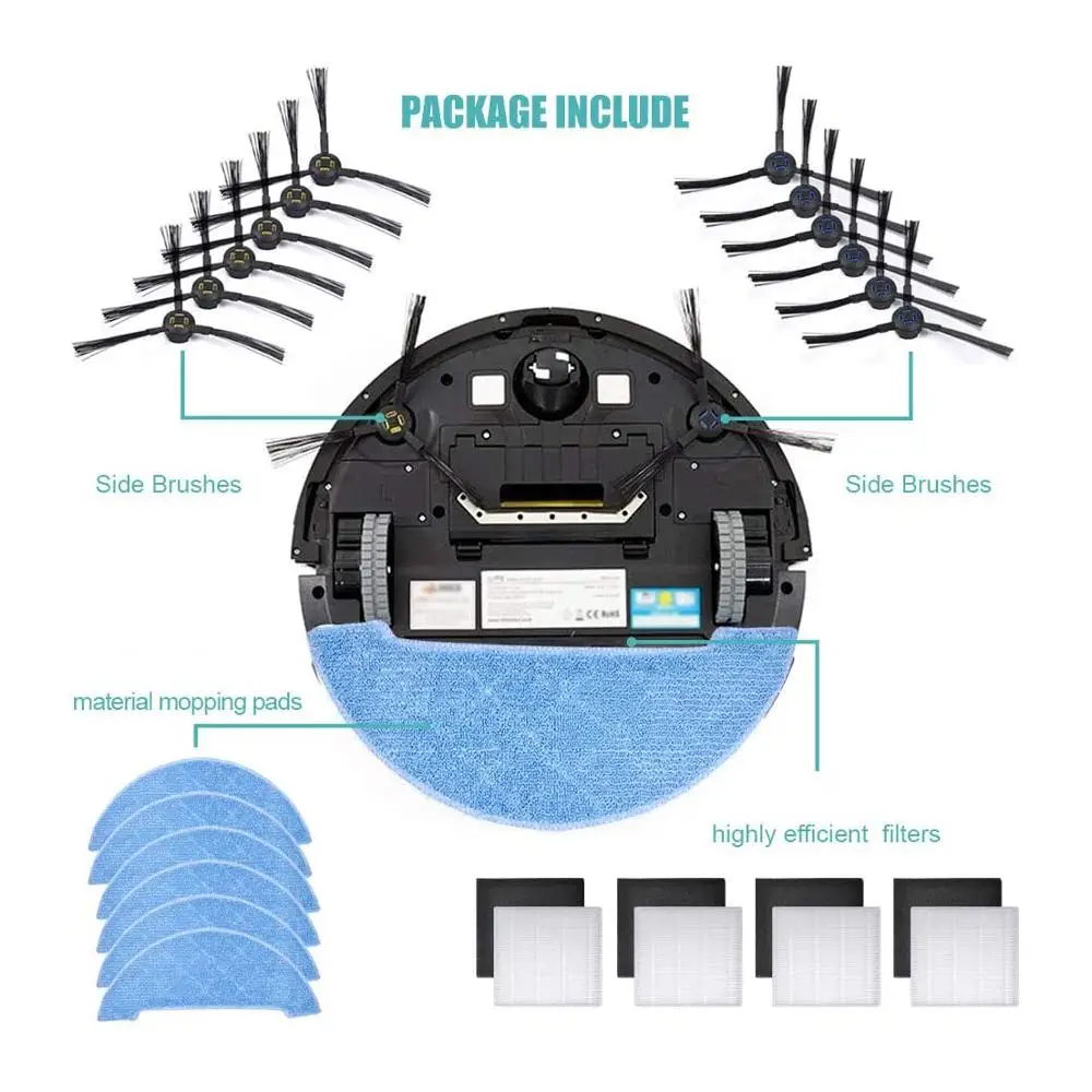 

PX-S020 Sides Brush For ILIFE V8s/V8 Plus A9s A7 A80 PLUS X750 V80 X785 X800 robot sweeper side brush Accessories Parts