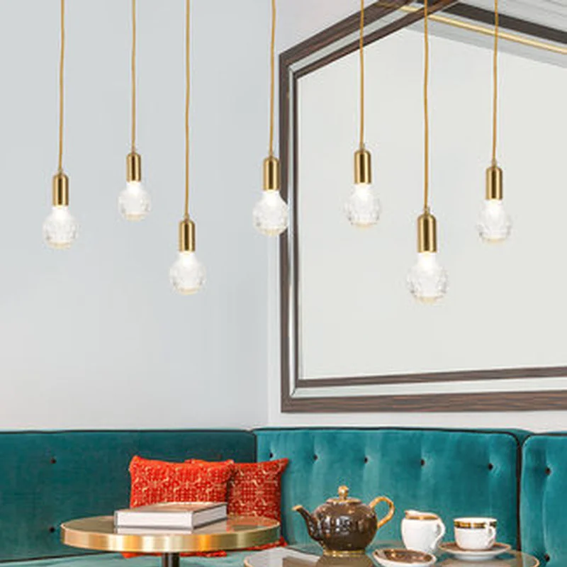 Modern G9 LED Pendant Lights Crystal Glass Handlamp Nordic Lamps for Living Room/Restaurant/Home Lighting AC220V | Лампы и освещение