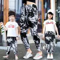 children mosquito pants fashion beach pants summer cool breathable parent child thin clothes adult bloomers cotton silk trousers