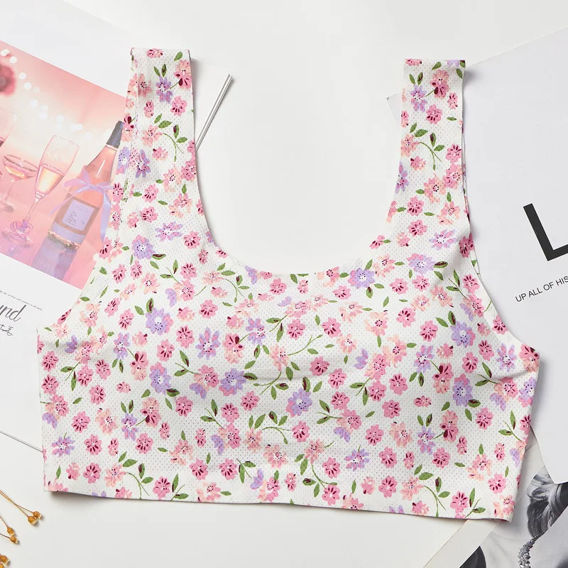 

Seamless Women Tanks Crop Tops Female Crop Top Underwear Sexy Lingerie Comfort Sport Fitness Padded Camisole Femme