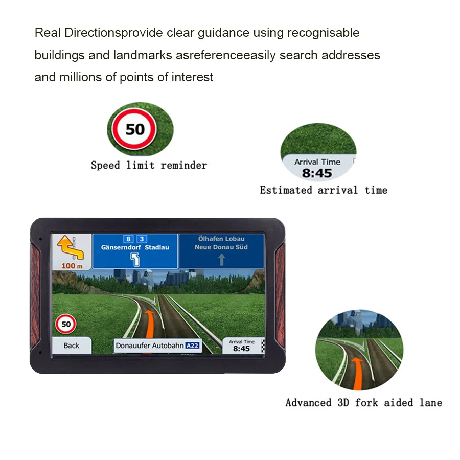 Автомобильный GPS-навигатор Anfilite 7 дюймов HD FM mp3 mp4 Navitel новейшая Карта Европы
