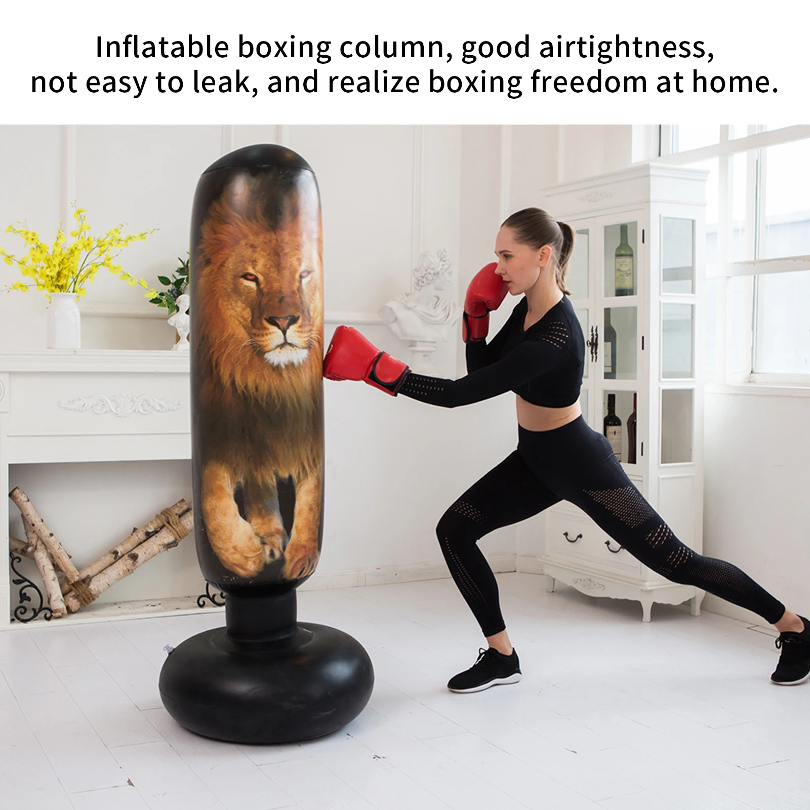 Надувной боксерский мешок для фитнеса и бокса надувной из пвх декомпрессии |