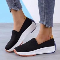 new fashion women flats shoes breathable mesh slip on moccasins casual shoes woman lightweight autumn loafer shoes big size