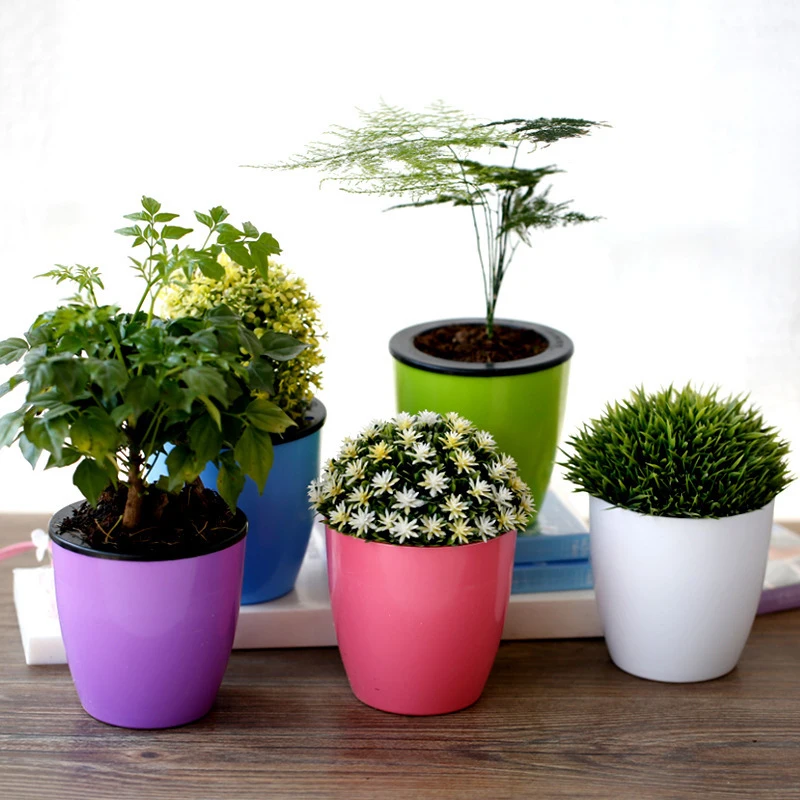 Цветочный горшок самополивающееся растение цветочный имитация керамики