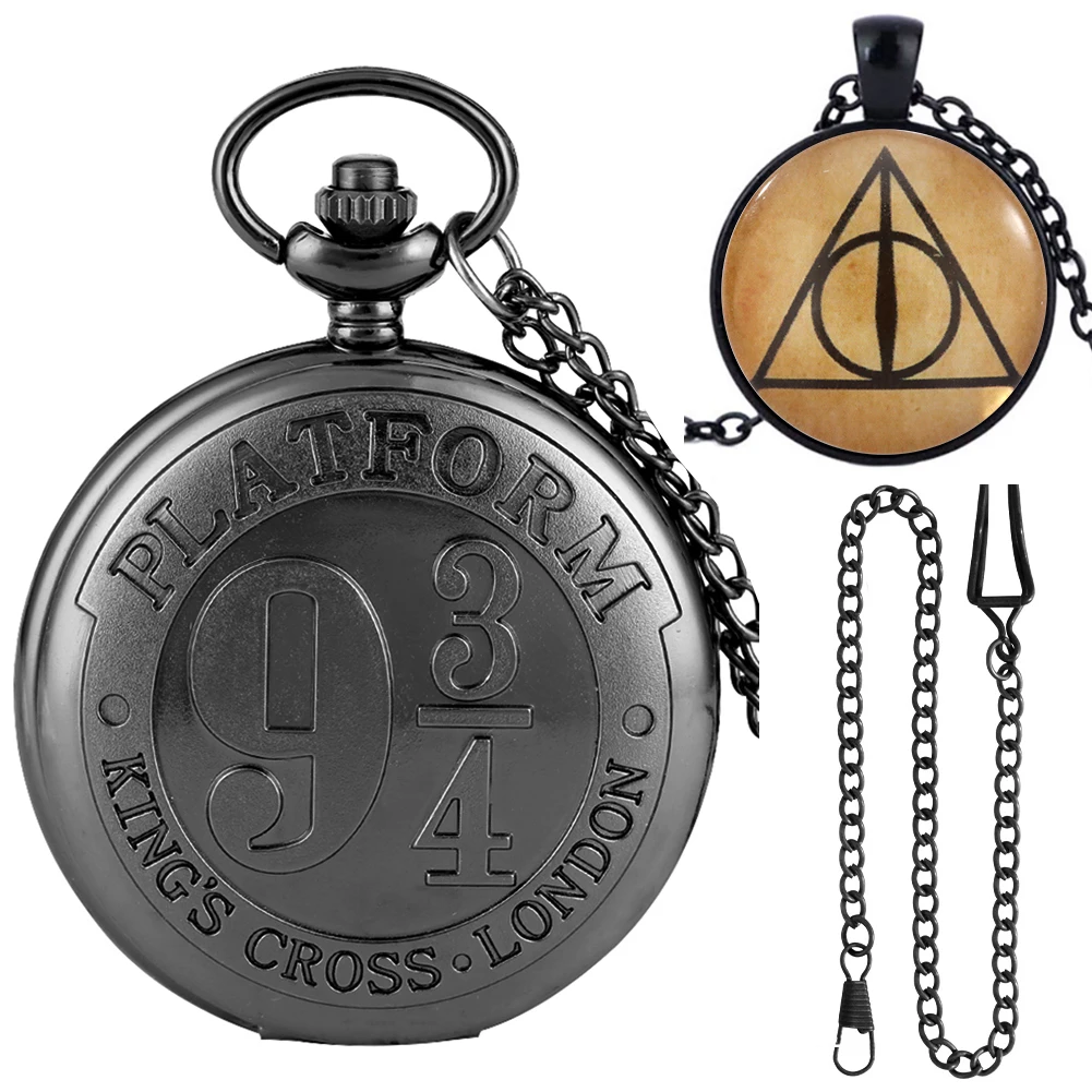 Exquisite Quartz Pocket Watch with Gift Box Fashion Necklace Pendant High Grade Gifts Sets for Family Friend