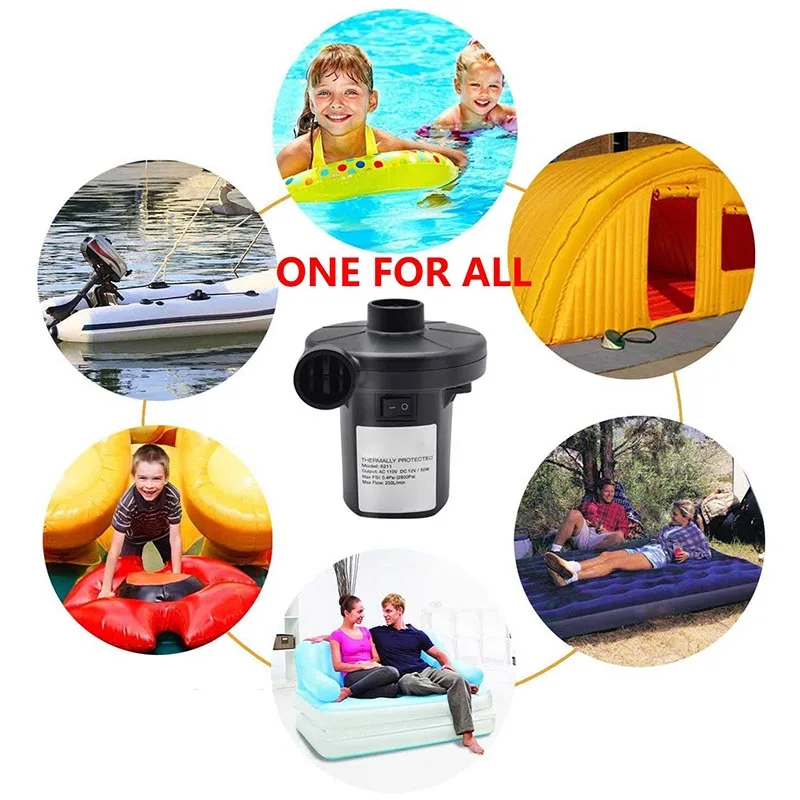 

New Electric Air Pumps Air Mattress Portable Pumps For Inflatable Couch Pool Floats Bed Boat Toy In Stock