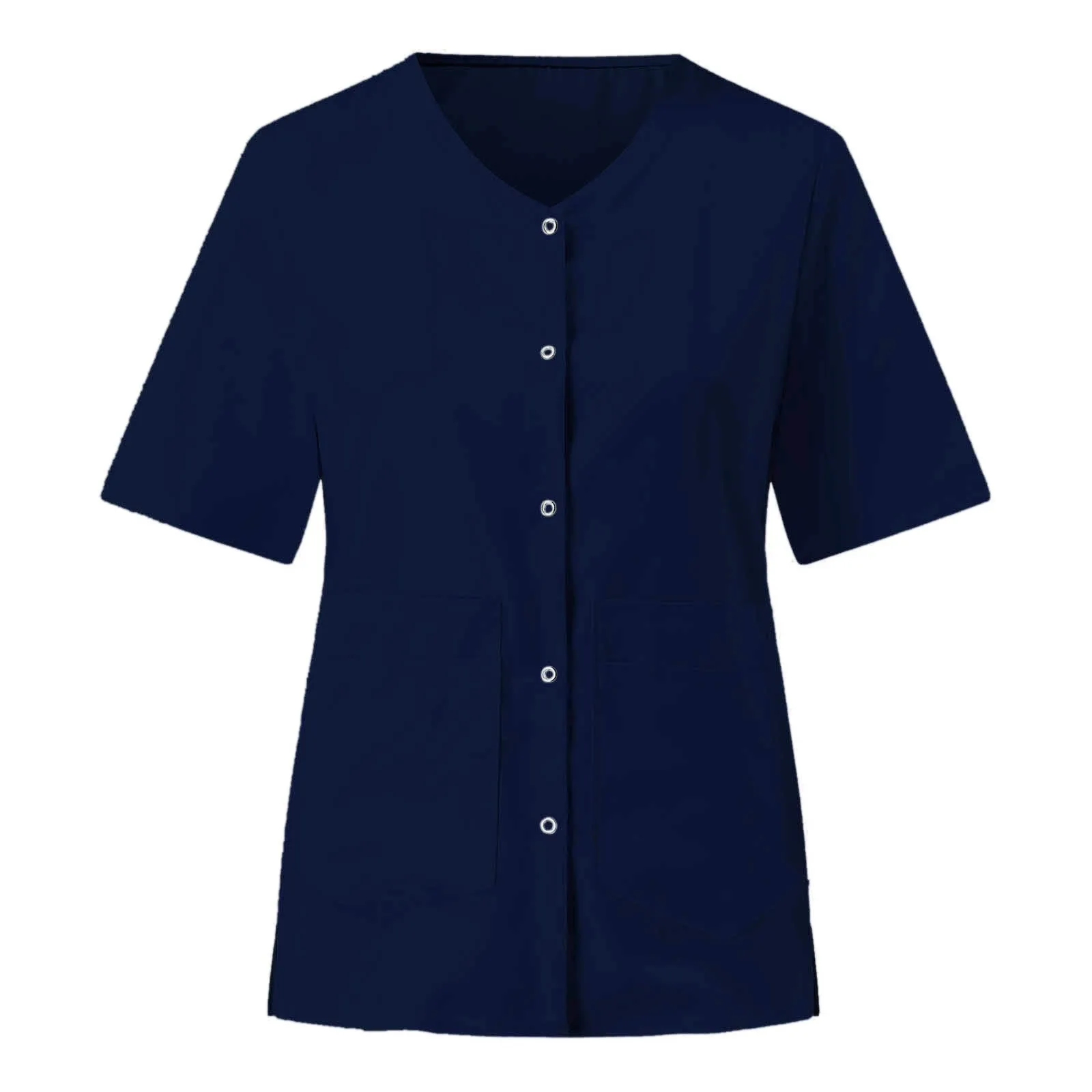 Униформа медсестры Женские однотонные Цвет блуза с v-образным вырезом и Ботва