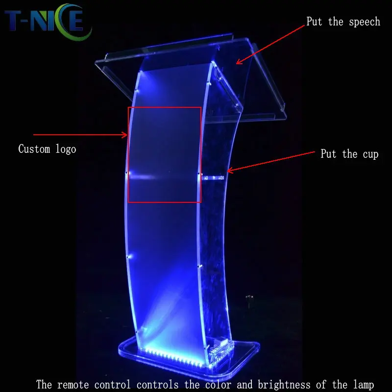 Коммерческая школьная мебель светодиодная трибуна пластиковая церковная
