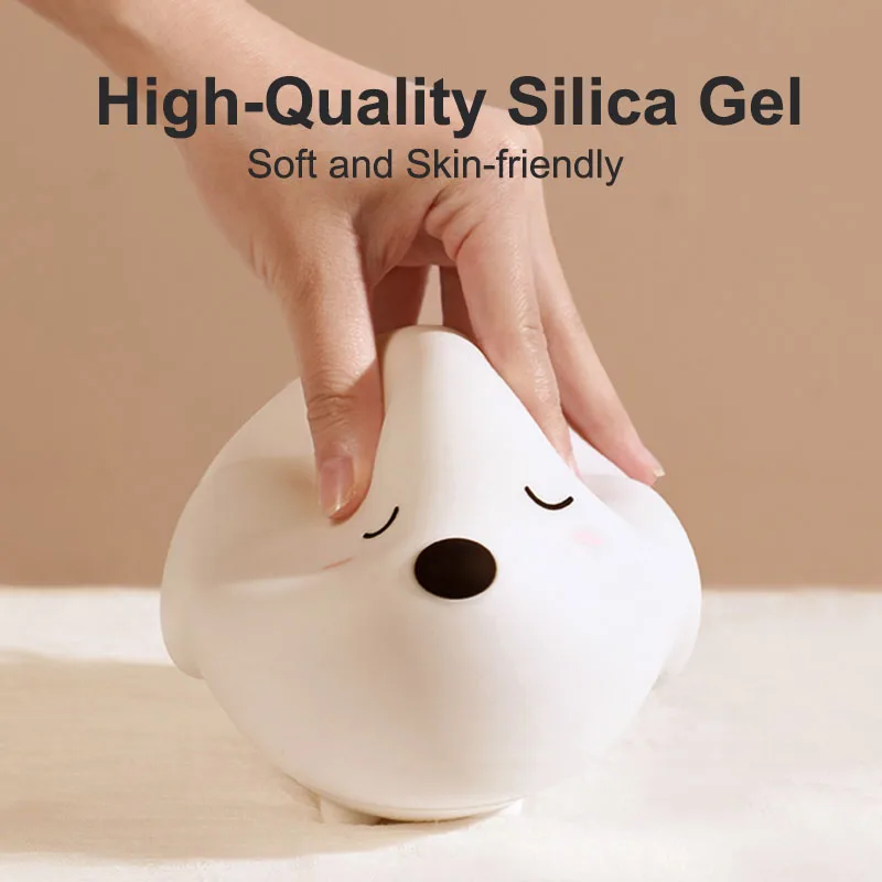 Baseus сенсорный Сенсор светодиодный ночной Светильник силиконовые светодиодные