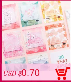Kawaii мультфильм блокнот для заметок Фламинго Липкие заметки студенческие украшения клейкий Блокнот подарок офисные школьные канцелярские принадлежности 02131