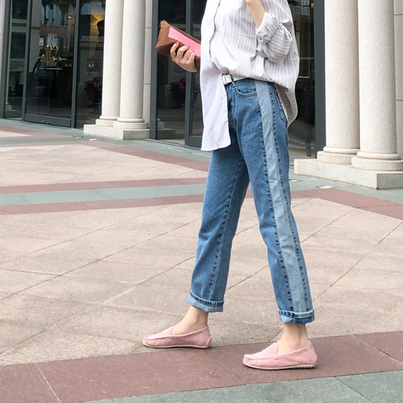 замшевые лоферы женская обувь на плоской подошве без шнуровки летняя