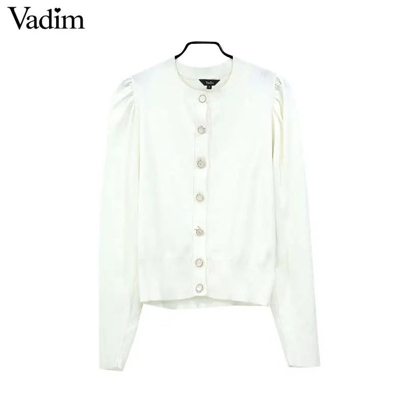 Женское элегантное платье vadim трикотажные кардиганы с пуговицами и круглым