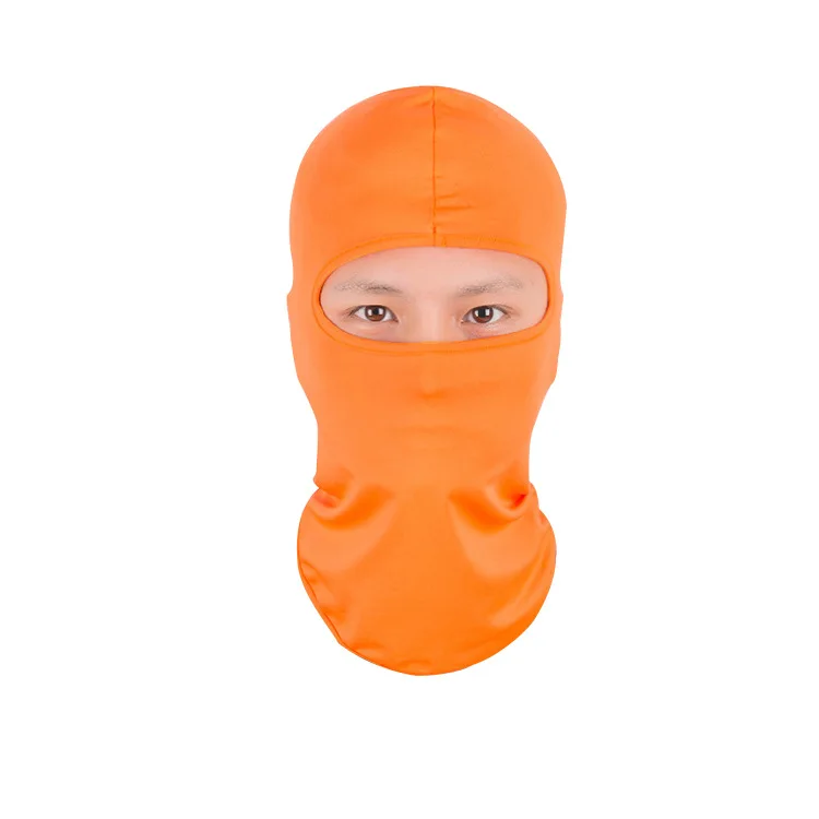 orange Защитный дышащий мотоциклетный шлем Пылезащитная маска для всего лица Пылезащитная ветрозащитная Крышка для рта на открытом воздухе для езды на велосипеде лыжный головной убор - Цвет: orange