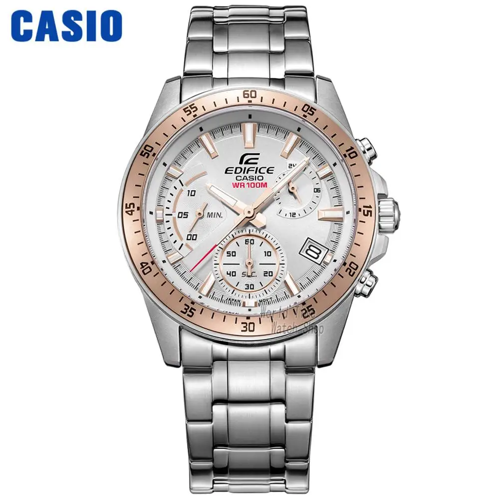 Часы Casio Edifice часы мужские Взрыв лучший бренд класса люкс комплект кварц 100м Водонепроницаемый Световой Хронограф мужские часы Спортивные военные часы дайвинг наручные часы relogio masculino reloj hombre erkek - Цвет: EFV540D7B