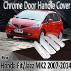 Стикеры для Honda Fit Jazz MK2 2007  2014 2008 2009 2010 2011, Декоративные Хромированные дверные ручки
