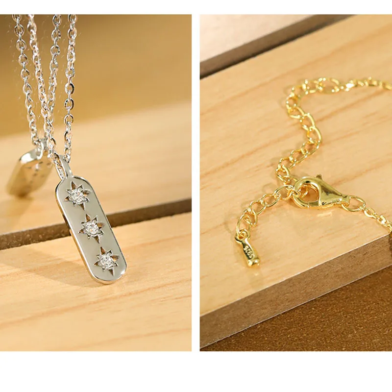 Длинное ожерелье Kinel с геометрическим кулоном для женщин ожерелья из настоящего