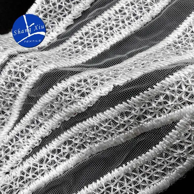 Вышивка шеи воротник diy Ложные воротнички Водорастворимая москитная сетка