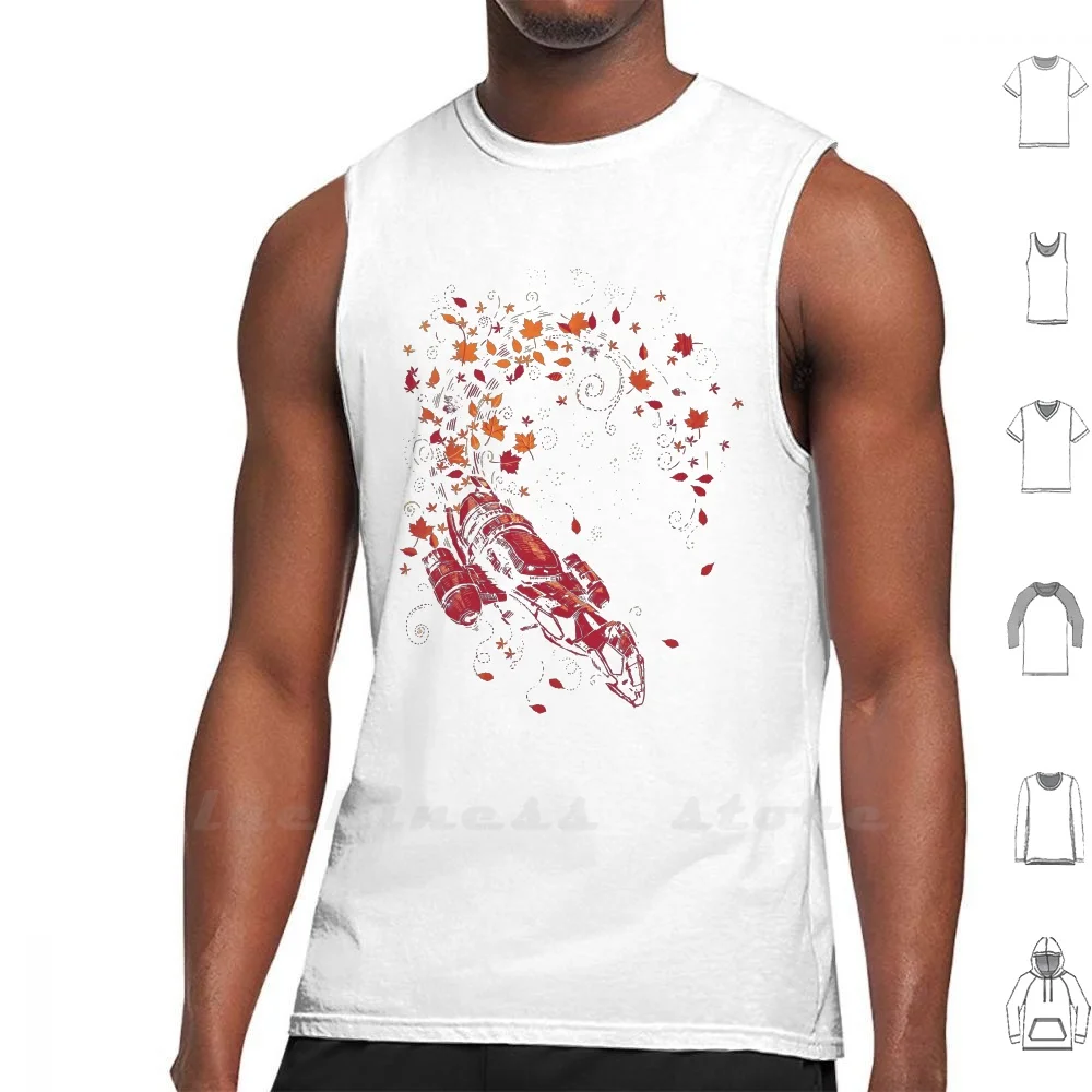 

Майка с листьями на ветре, жилет из 100% хлопка, осенние красные оранжевые листья с подсолнухами