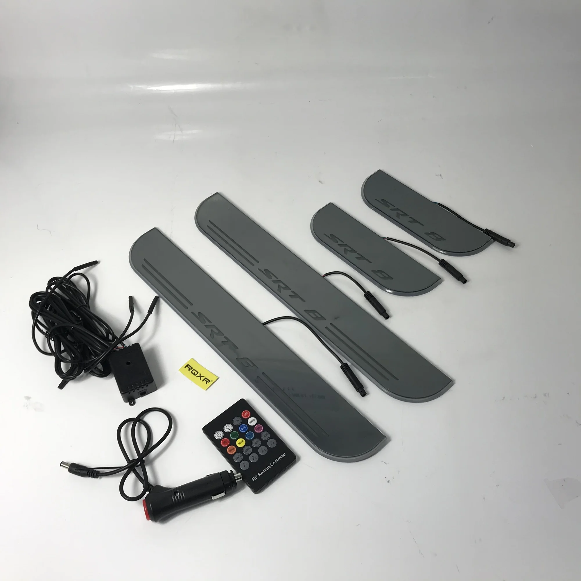 

Express delivery led door sill plate strip welcome light threshold guard protectors for Jeep grand cherokee srt8