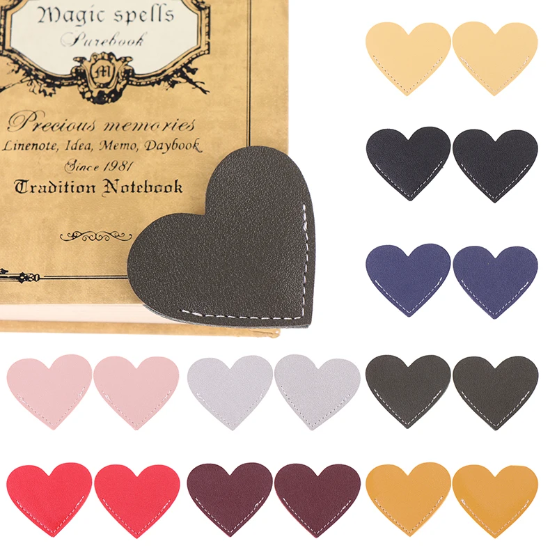 

2 Pack Handcrated Vintage leather bookmarks for book, Mini Corner Page Marker, Genuine Leather Bookmark for Reader Teacher Gift