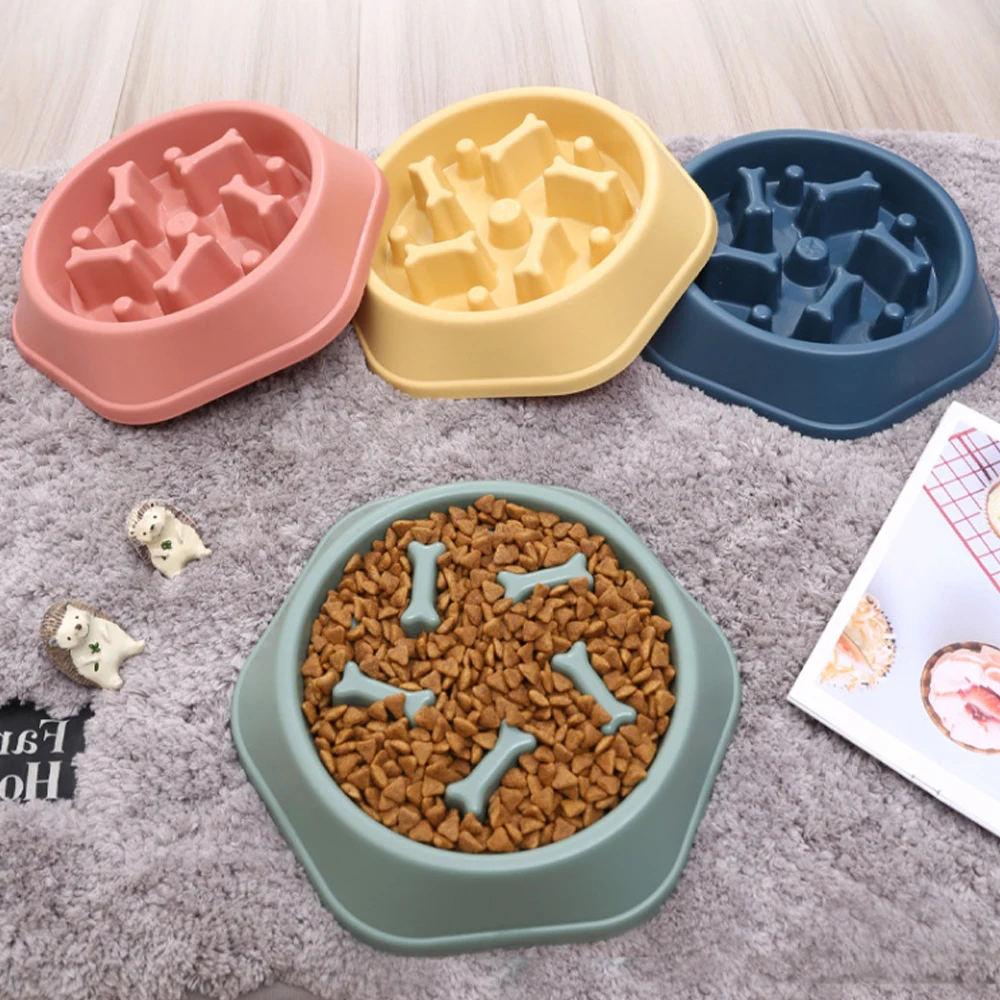 

Slow Feeder Bowl For Cat Dog Pet Feeder Puppy Non-slip Dog Food Bowl Pet Supplies Dog Products Safe and Harmless Plastic
