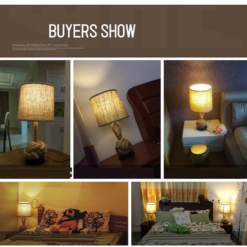LukLoy американская Ретро Настольная лампа креативный прикроватный светодиодный