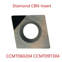 2pcs diamond pcd ccmt060204 inserts cut tools ccmt060202 ccmt 09t304 ccmt 120408 milling internal turning tools lathe cutter