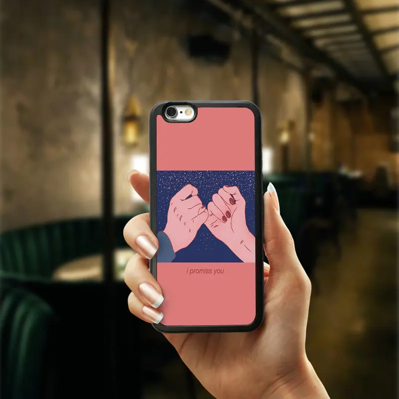 Чехлы с узором для iPhone 6 6S плюс мобильный телефон сумка чехол черный накладка из