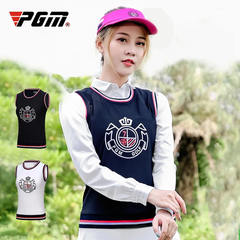 2020 одежда для гольфа женский жилет весенние топы без рукавов с V образным вырезом