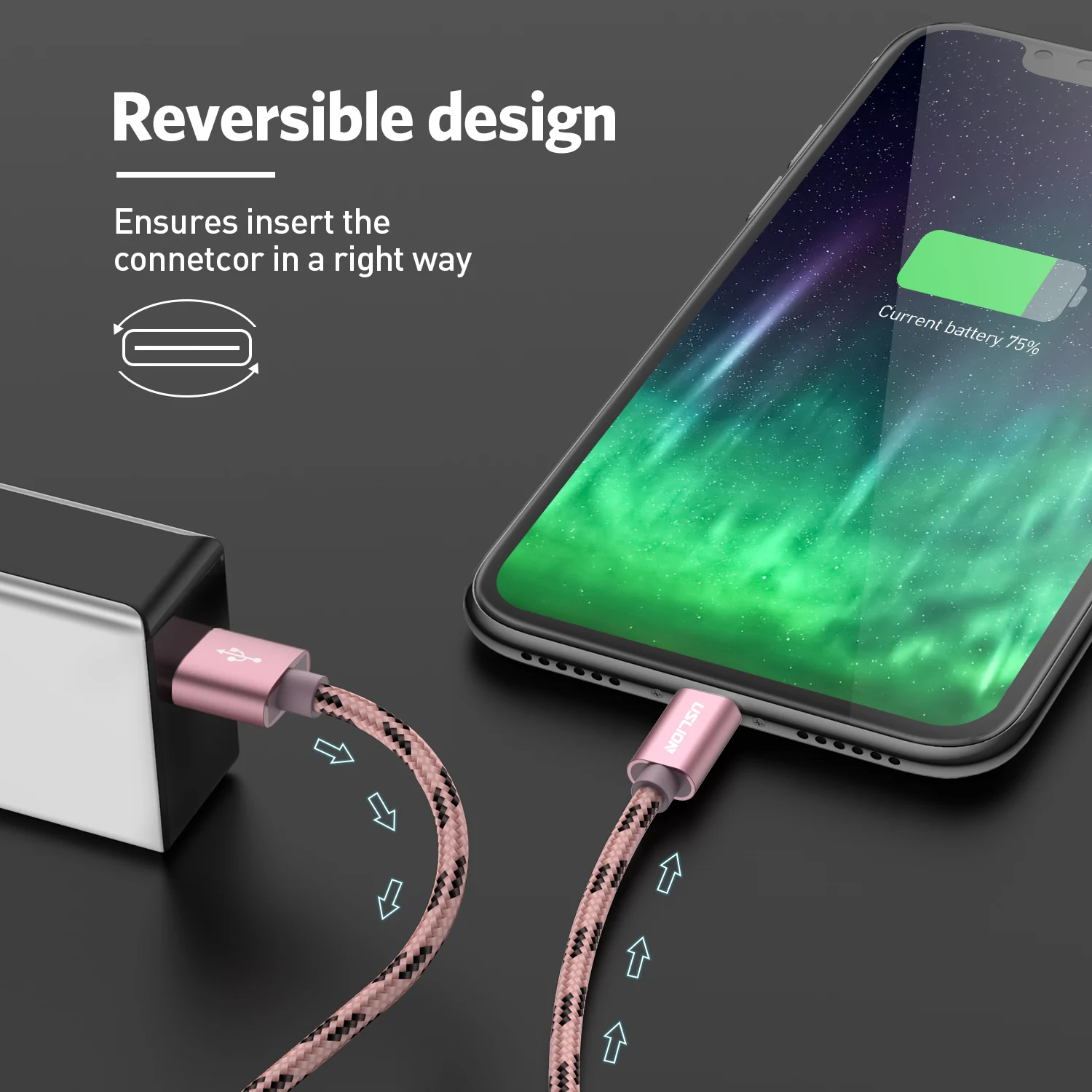 Usb-кабель USLION type C для быстрой зарядки устройств samsung Galaxy S10 S9 S8 Plus Xiaomi Mi 5s redmi k20 pro