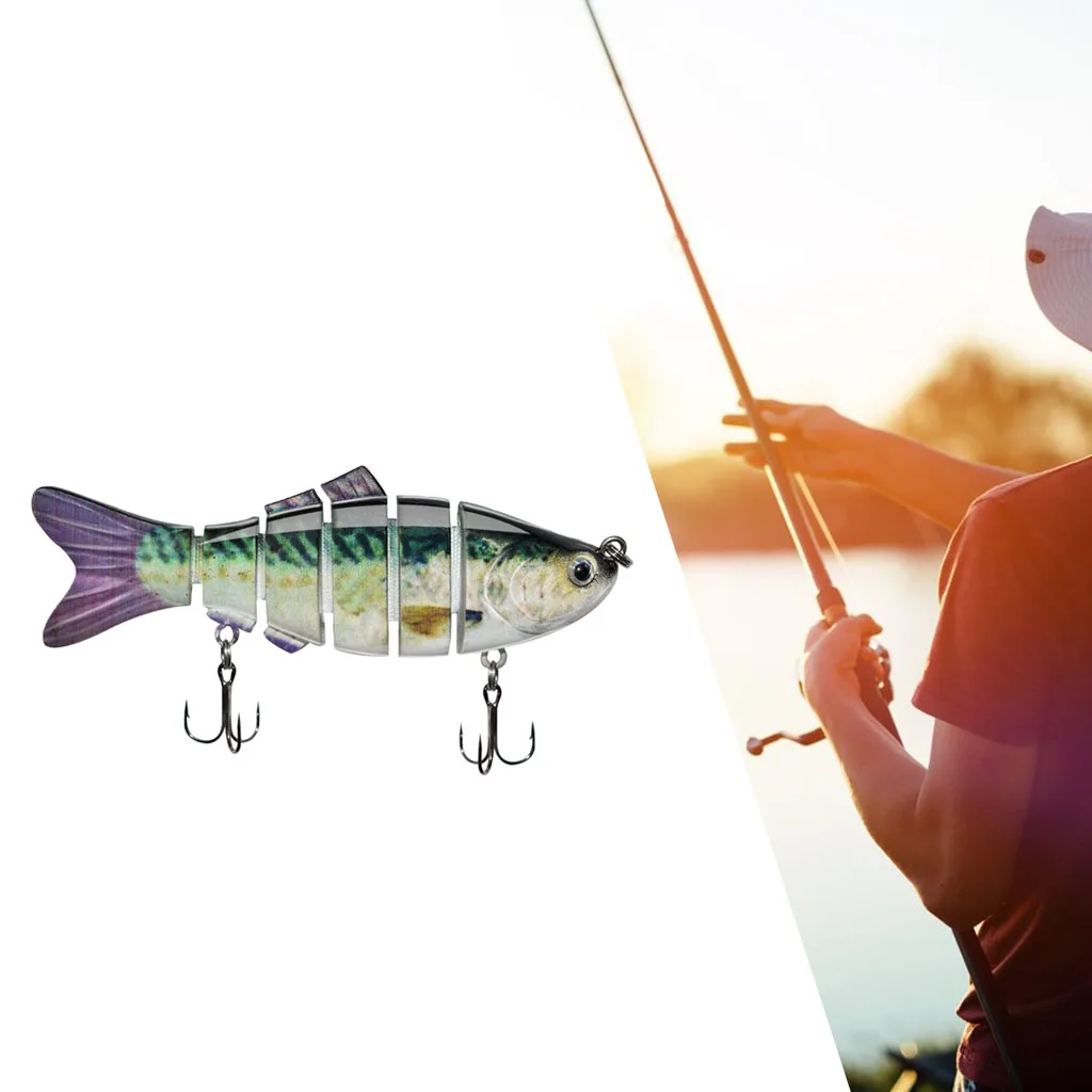 Lead ABS Plastic 3D Fisheye Lifelike Bass Fishing Lure fish tackle Artificial Hard Bait Swimbait with Sharp Hooks | Спорт и