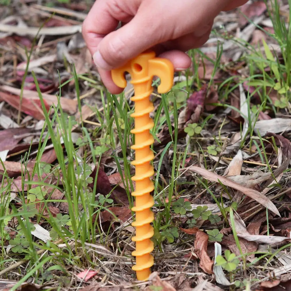 

Mounchain 10Pcs 20cm Tent Hook Stakes Camping Tents Pegs Accessories Ground Support Nails Outdoor Camping Tent Accessories