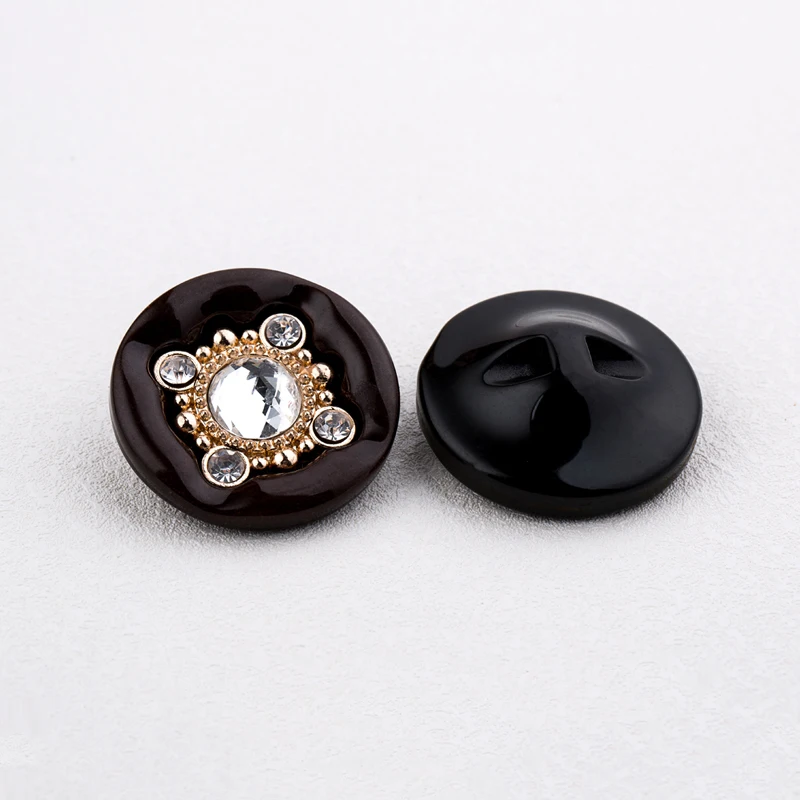 1 шт./лот 38 мм металлические золотые большие алмазные пуговицы для зимнего пальто