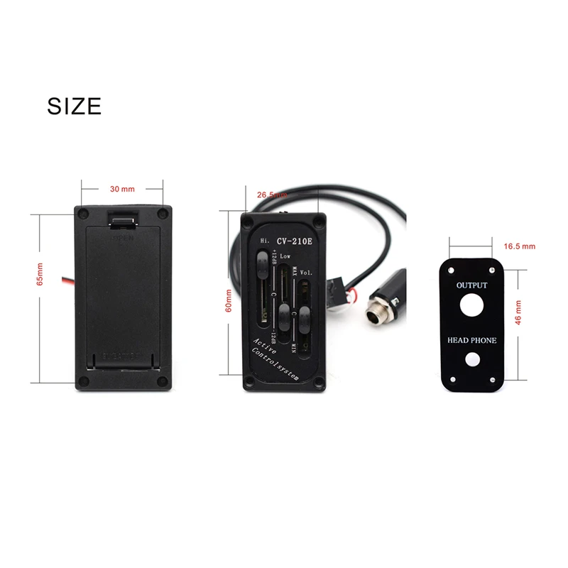 

Electric Violin Fiddle Pickup Adjustable Bridge Saddle Pickup Piezo CV-210E for Electric Violin Project Black Violin Accessories