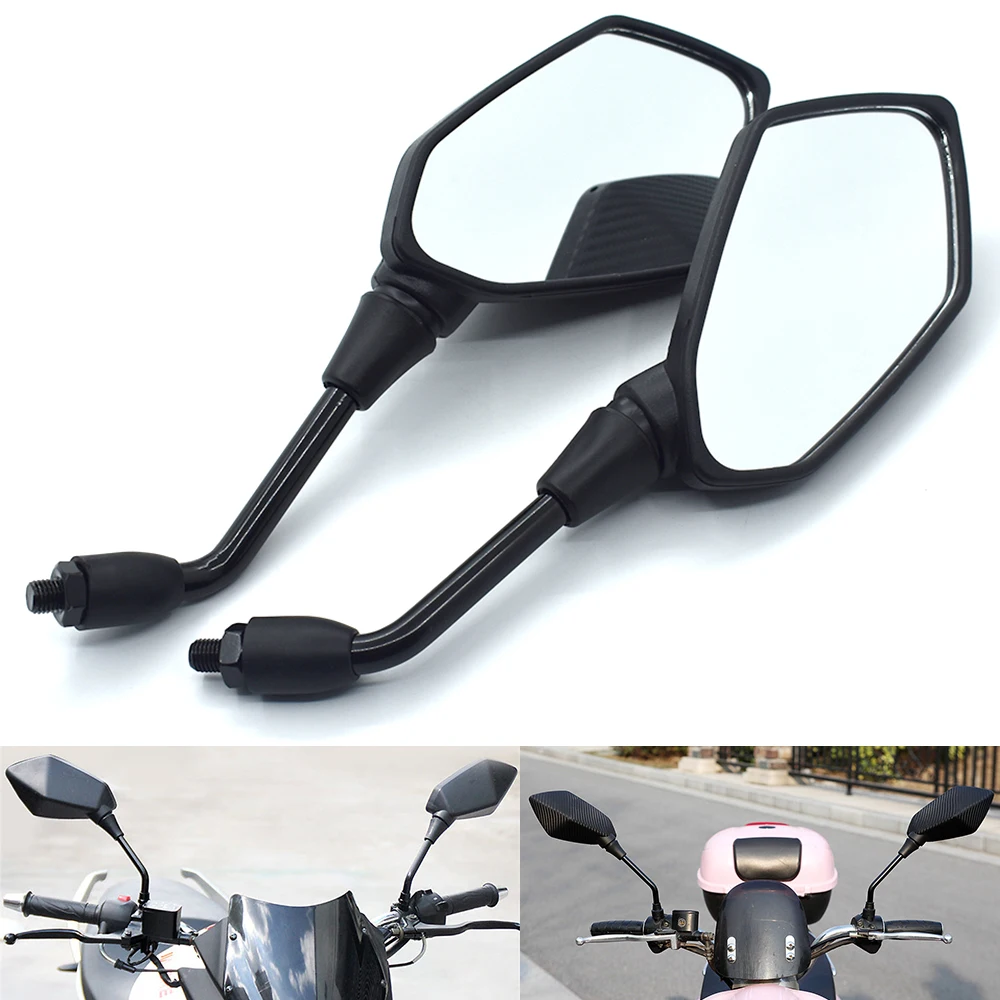 Универсальный 10 мм мотоцикл зеркало заднего вида боковое Распродажа Большой