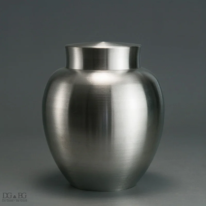 Чистый оловянный пепел урн для близких траурное кремационное устройство двойное
