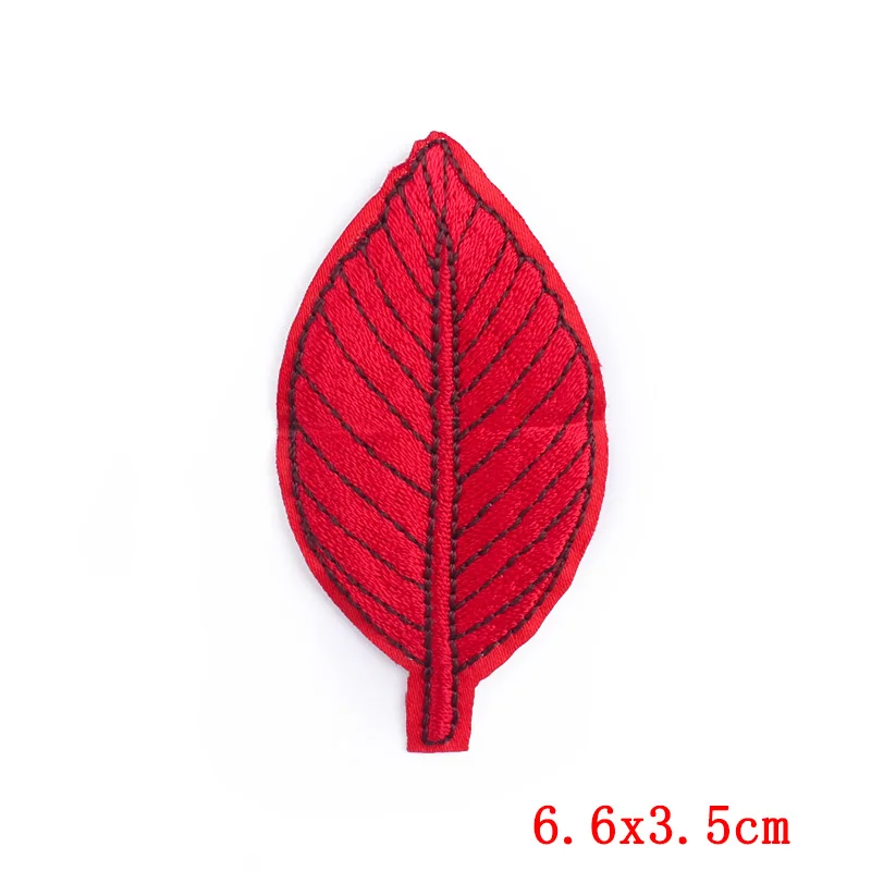 Prajna 12 Colors Fashion Leaf Patches Iron On Embroidered For Clothing Cartoon Badge Kids Clothes DIY | Дом и сад