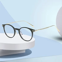 alloy frame eyeglasses optical prescription frame men and women style round full rim spectacles