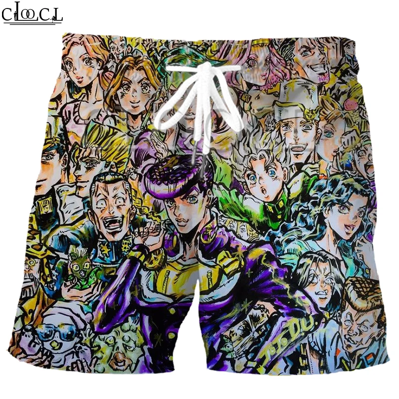 Шорты CLOOCL мужские с 3D принтом аниме невероятные приключения Джоджо Алмазный