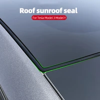 skylight sealing strip for tesla model 3 model y rubber sunroof seal strip wind noise reduction kit anti dust rubber seal kit