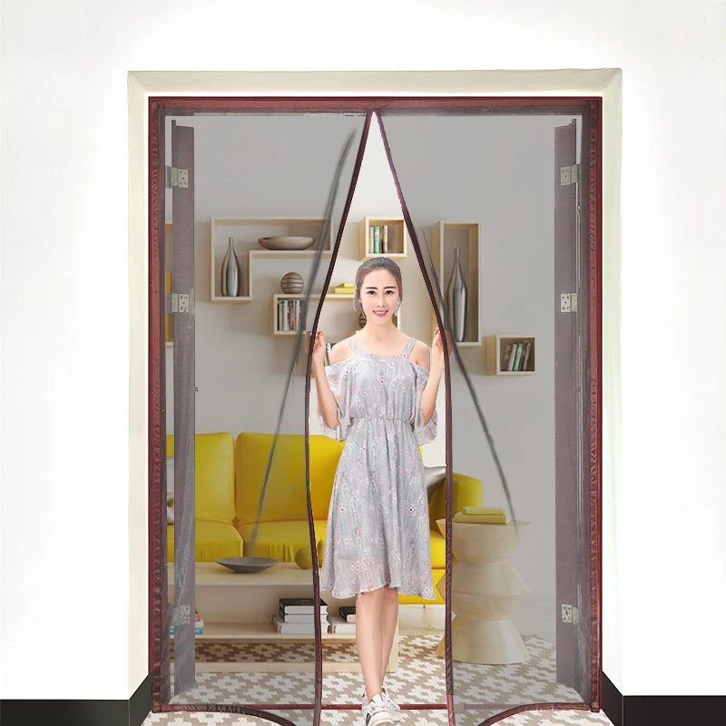 

2021 New Magnetic Screen Door Curtain Anti-Mosquito Net Fly Insect Screen Mesh Automatic Closing Custom Size Easy Installation