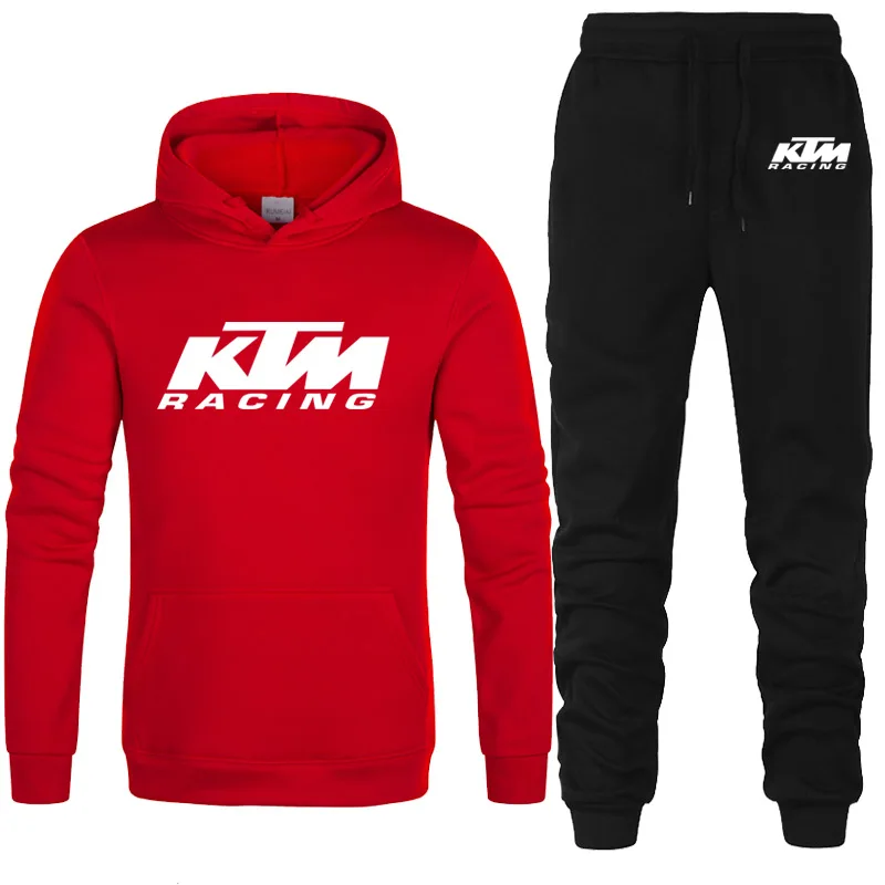 

2021 nieuw merk heren bedrukte kleding casual sportkleding heren sweatshirt met capuchon + herenbroek tweedelig pak