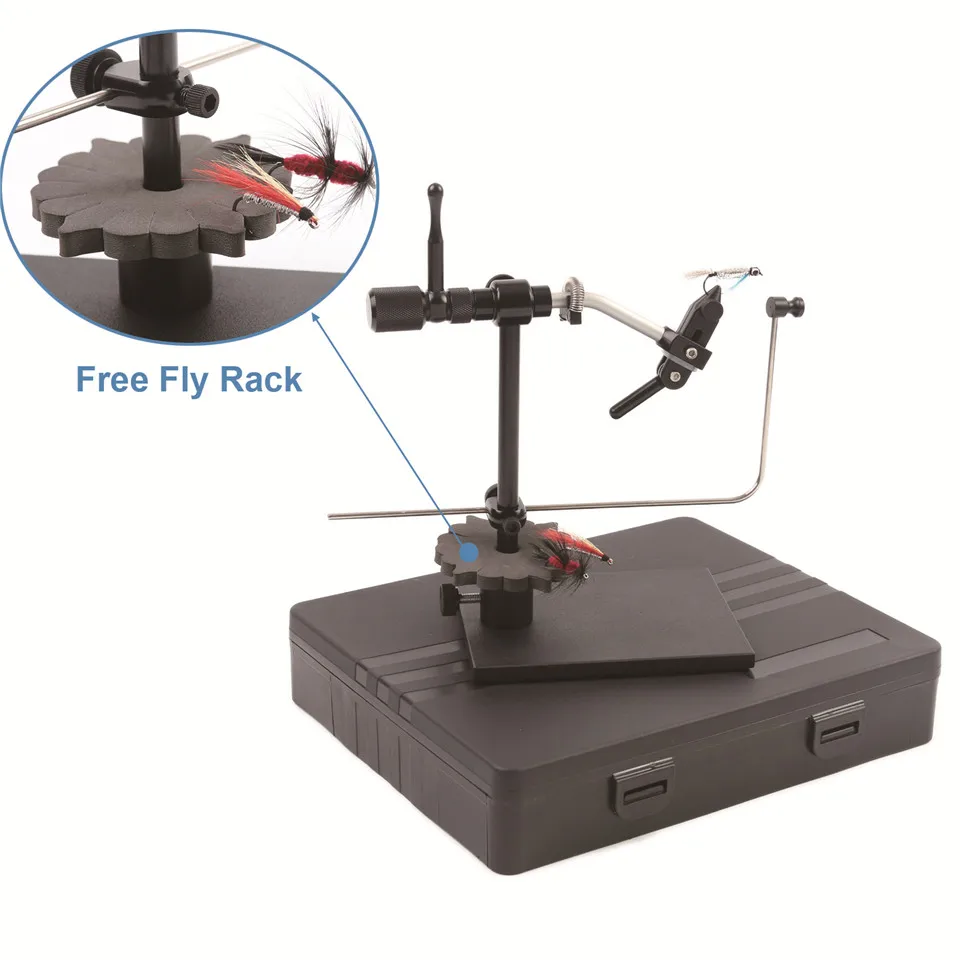 Поворотные зажимы Maximumcatch для путешествий вязания мушек из сплава с основанием