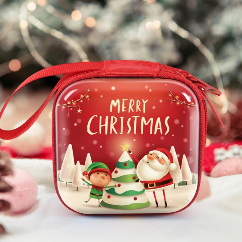 Santa Claus Coin Purse 2020 Christmas Kid Gift Creative Design For Candy Children Pocket Small Money Wallet Pouch Zip Bag | Дом и сад