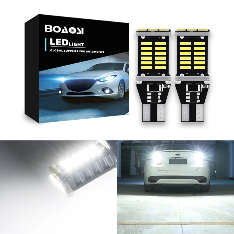 

W16W LED T15 LED Bulb 921 Error Free Car Backup Reserve Lights Bulb For Nissan Qashqai J11 J10 X trail Xtrail T32 T31 Juke Note